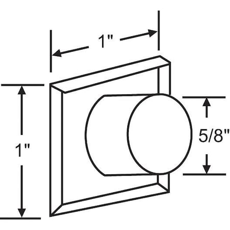 Strybuc Adhesive Backed Mirror Pull 900-16236